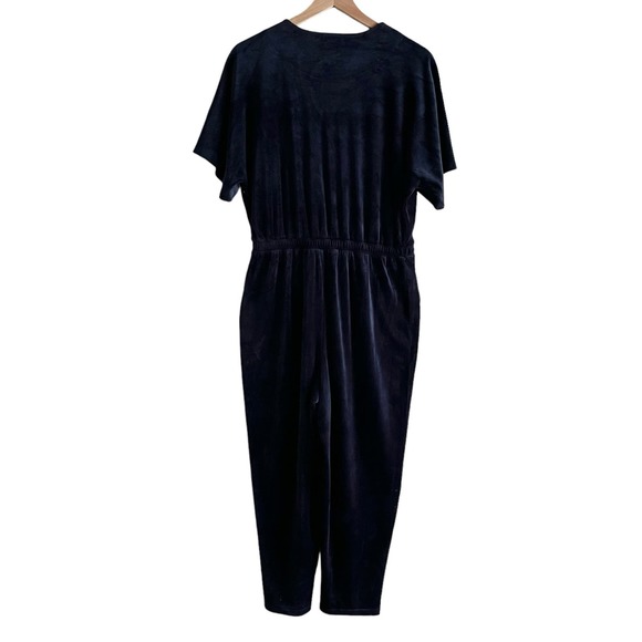 Anthropologie Saturday Sunday Velour Jumpsuit in Navy, Size Small - Picture 12 of 15